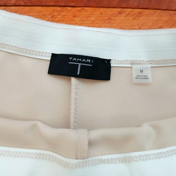 Tahari Bone Faux Suede Leggings - M - Picture 4 of 5